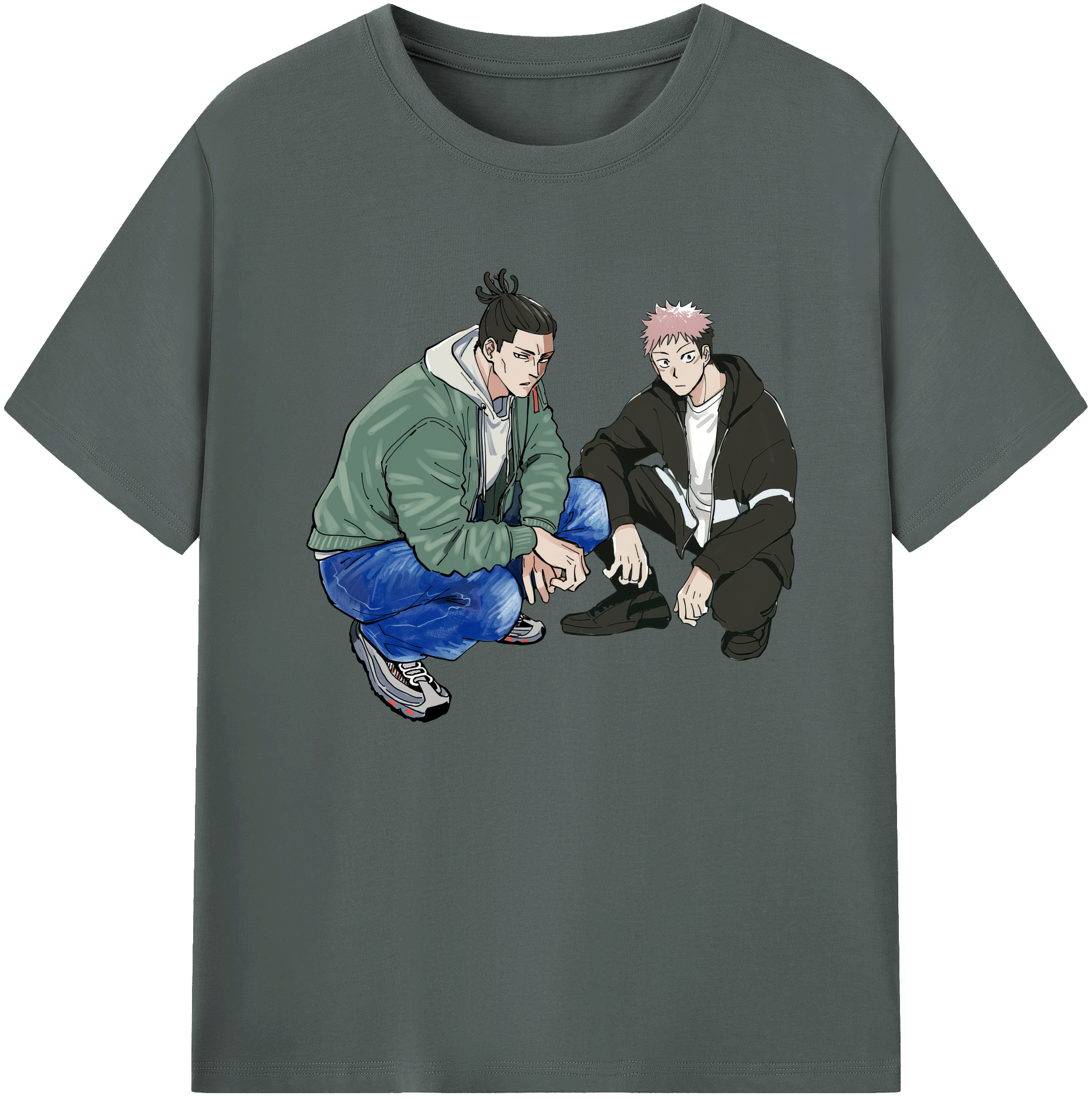 （画像用） 呪術廻戦 Jujutsu Kaisen 綿100％ メンズ半袖Tシャツ｜肌触りやわらか＆通気性